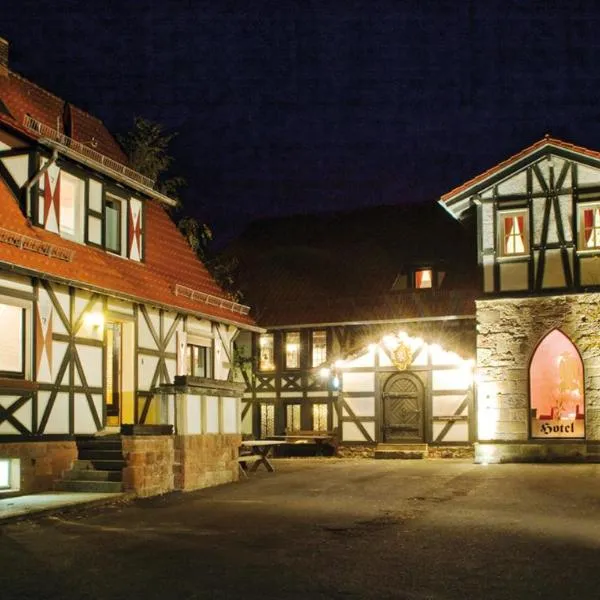 Hotel Der Grischäfer，位于Niedenstein的酒店