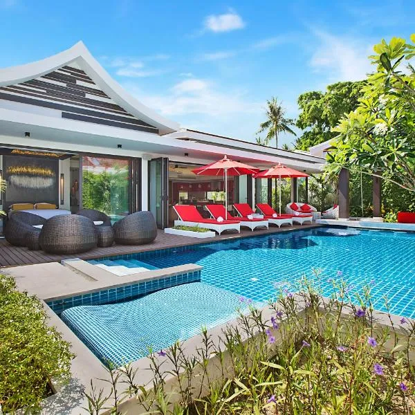 Villa Julia koh Samui beach with Cook and Majordome，位于塔林甘海滩的酒店