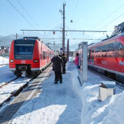 Train Station Reutte in Tyrol