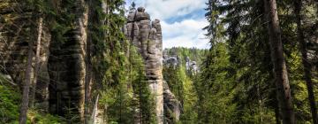 Adršpach-Teplice Rocks的旅馆