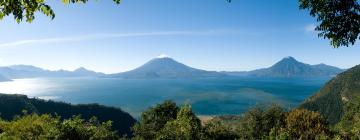 Lake Atitlán的木屋