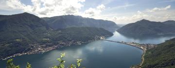 Lake Lugano的木屋