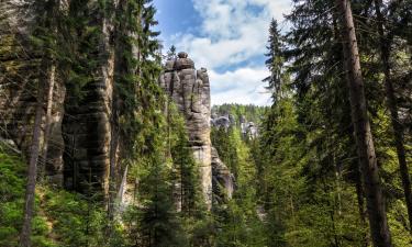 Adršpach-Teplice Rocks的乡村别墅