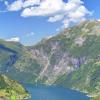 Geiranger Fjord的木屋