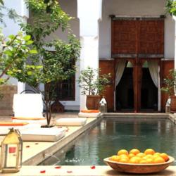 摩洛哥传统庭院  409家庭院旅馆位于梅迪纳 